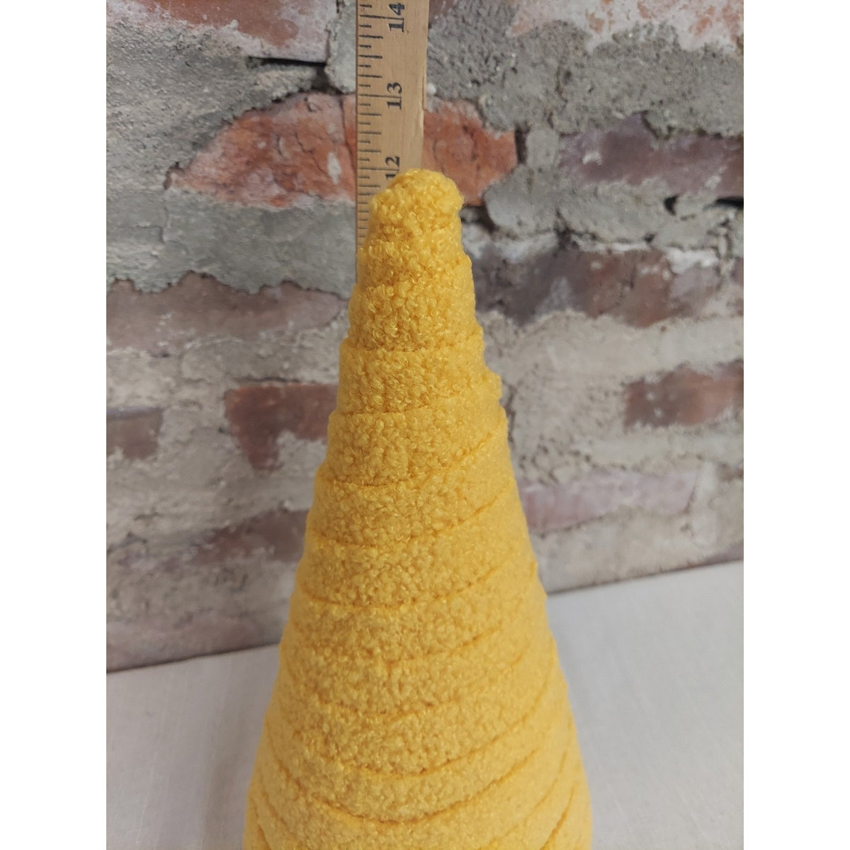 Set 6 Yellow Gold Decorative Cones Party Decor Craft Supplies Assorted Sizes
