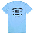 Mens Sz XL T Shirt USA 1776 American Flag Patriotic Forever Sky Blue NEW