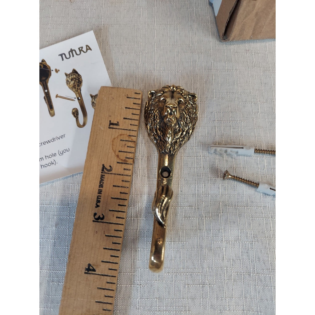 Hook lion, coat hook lion head, brass clothes hook, Wall Bag Hook Bathroom Towel