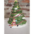 Ceramic Christmas Tree Cookie Jar Man Ladder Star Topper Holiday Decor