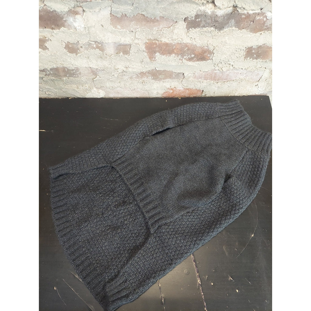 Dog Sweater 2XL Dark Gray Chevron Knit Pullover Warm Cozy Pet Winter Clothing