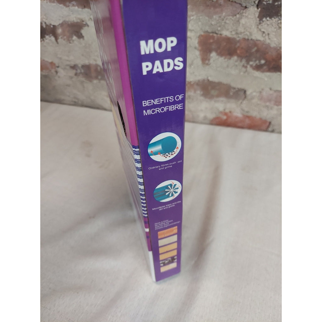 Swiffer Wet Mop Pads Reusable Microfiber Cleaning Replacement White Purple