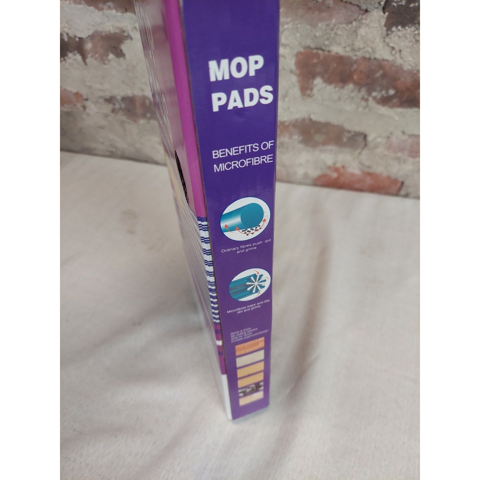 Swiffer Wet Mop Pads Reusable Microfiber Cleaning Replacement White Purple