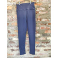 Womens Leggings XS X-Small Navy Blue High Waist Athletic Polyester Spandex