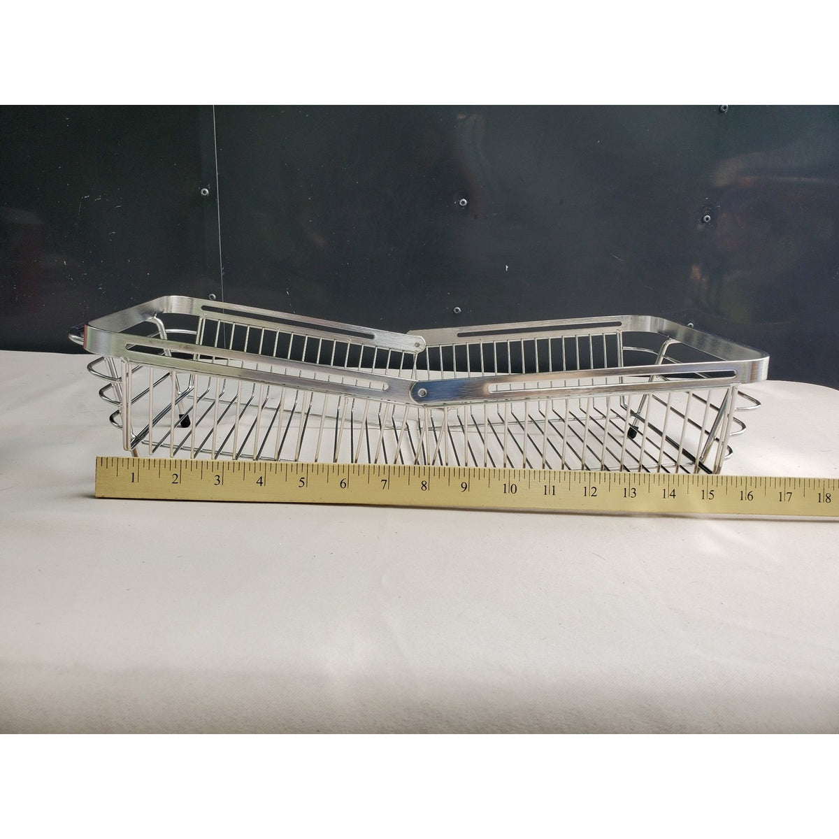 Expandable Over Sink Dish Drying Rack Stainless Steel Foldable Kitchen Storage