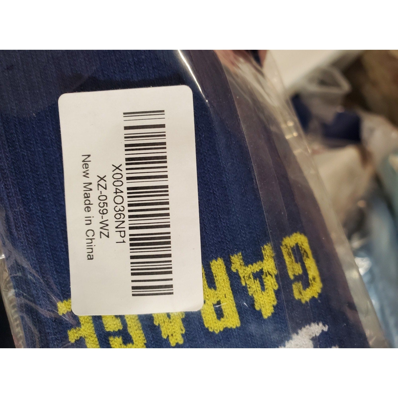 Mens Socks Ill Be In The Garage Wrench Graphic Blue Yellow Funny Mechanic