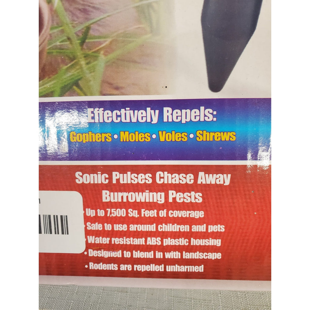Solar Powered Mole Gopher Rodent Repellent Sonic Pulses 8 Packs Yard Outdoor