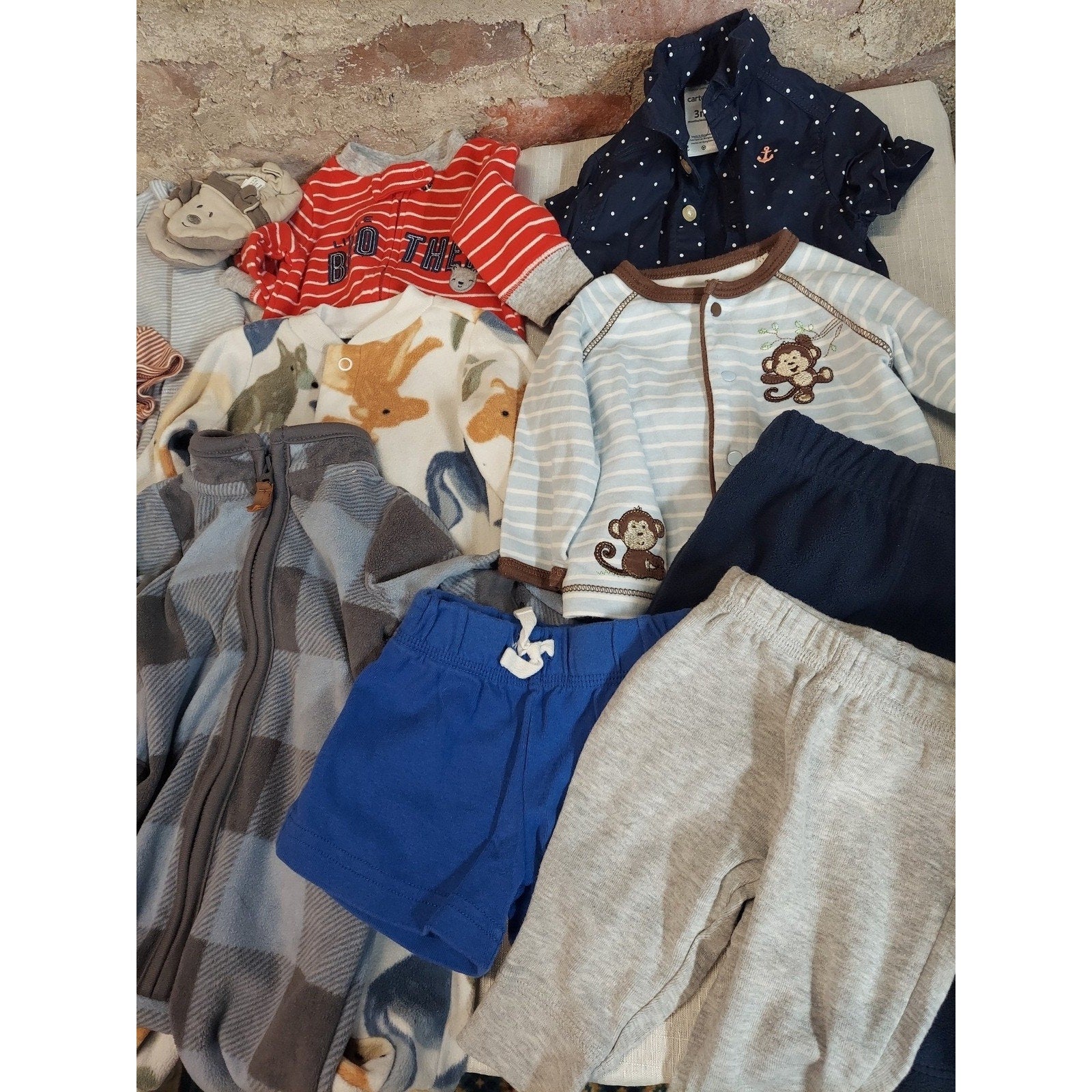 Carter's Baby Infant Lot Bundle 3 Months Bodysuits Sleepers Pants Multicolor