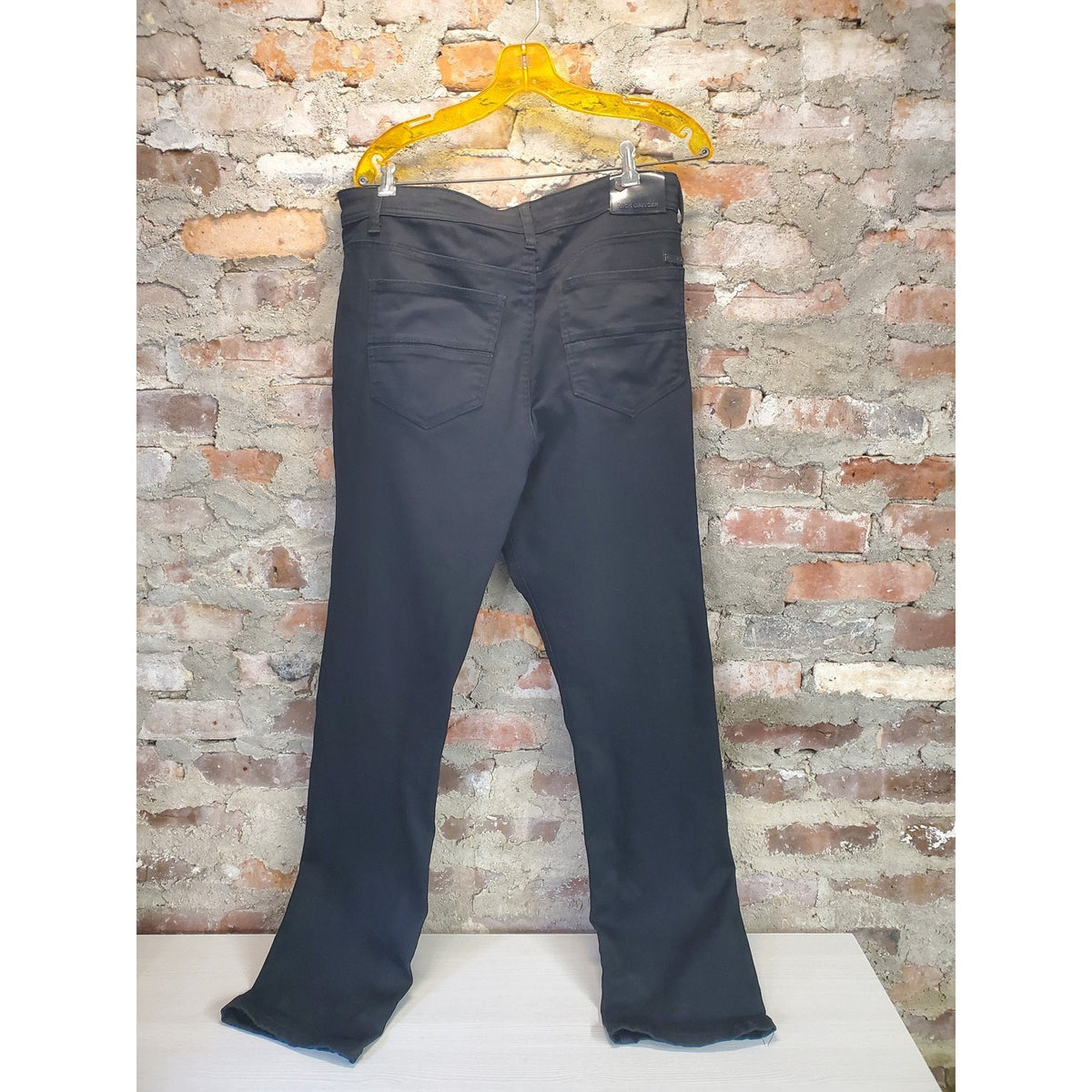 Jack & Jones Mens Black W34 L32 Straight Leg Denim Jeans Casual Pants