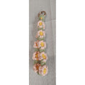 Macrame Flower Daisy Keychain Wristlet Lanyard Handmade Bag Charm Pink Green