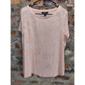 Simply Vera Vera Wang Womens Plus T-Shirt Size 0X Pink Floral Top