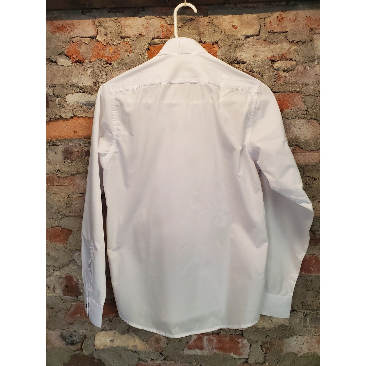 Tuxedo Park Mens Tuxedo Shirt Small S White Pleated Long Sleeve French Cuff