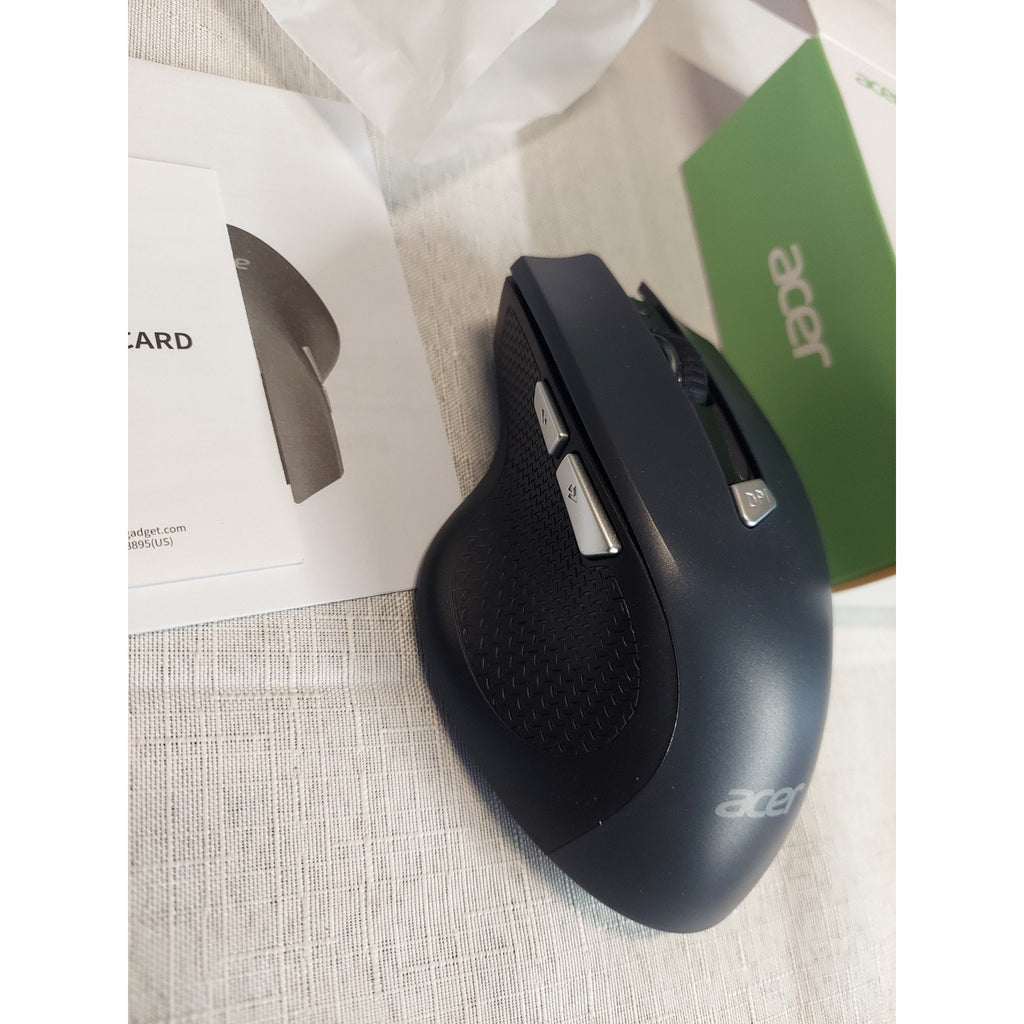 Acer Wireless Mouse OMR266 Black Optical Ergonomic Right-Handed For PC Laptop