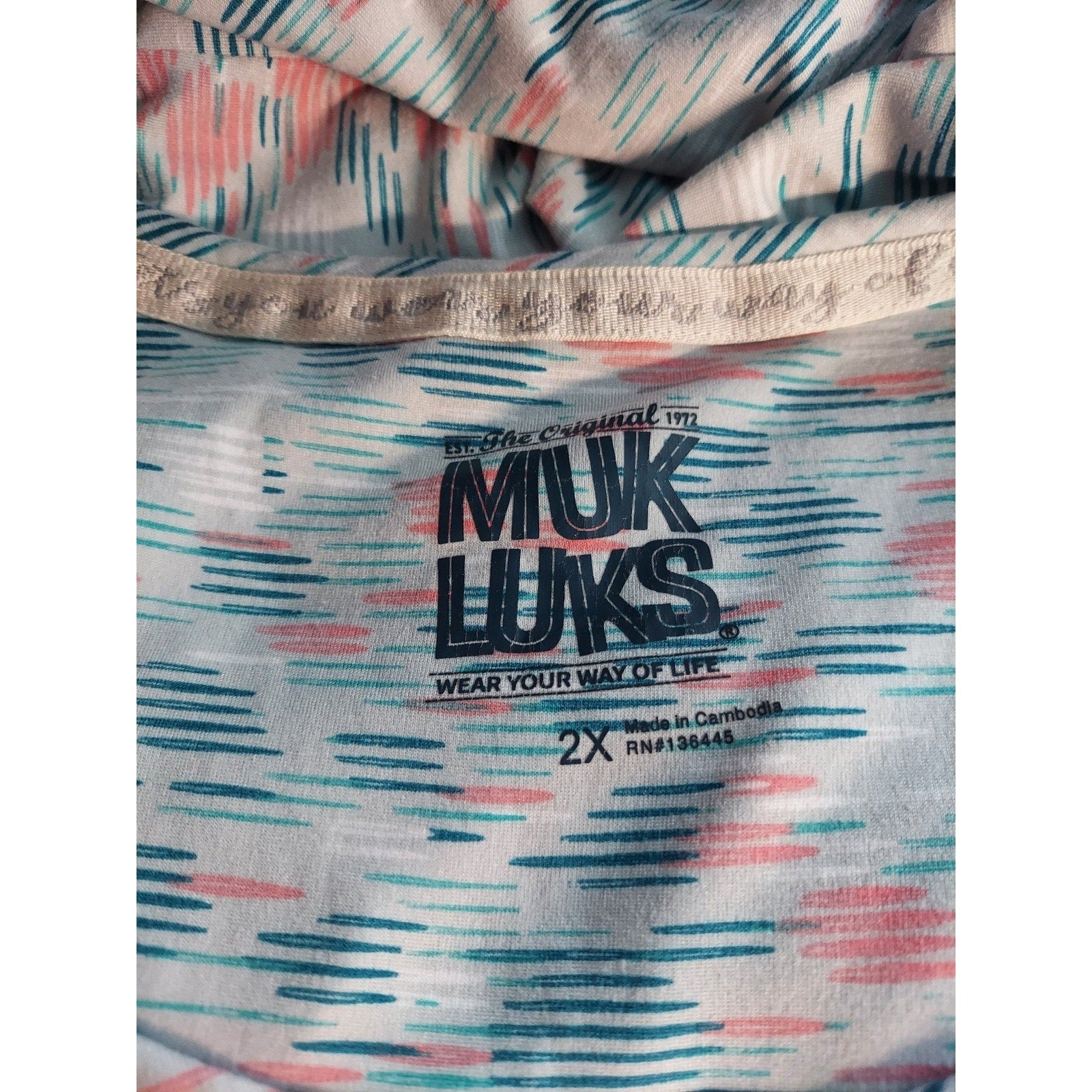 MUK LUKS Womens Plus Size Sleeveless nightgown PJs Pajamas 2X
