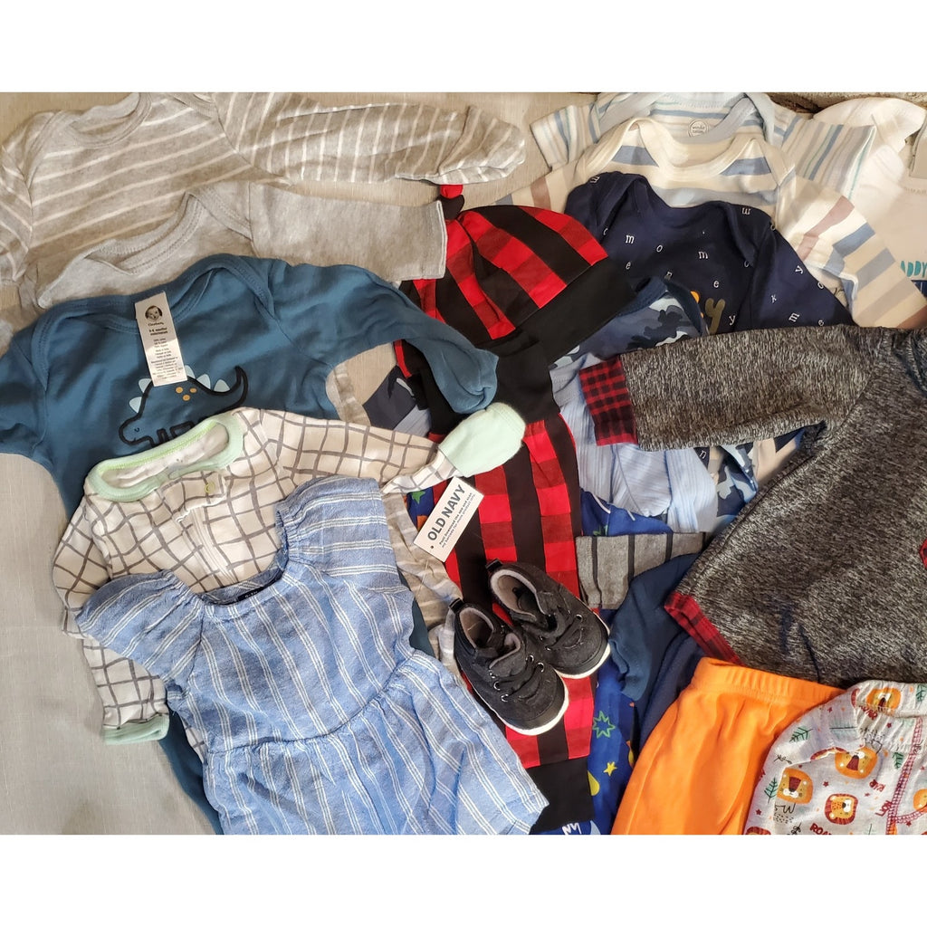 Baby Clothes Lot Bundle 3-6M 6-12M Bodysuits Sleepers Hoodie Pants Dress