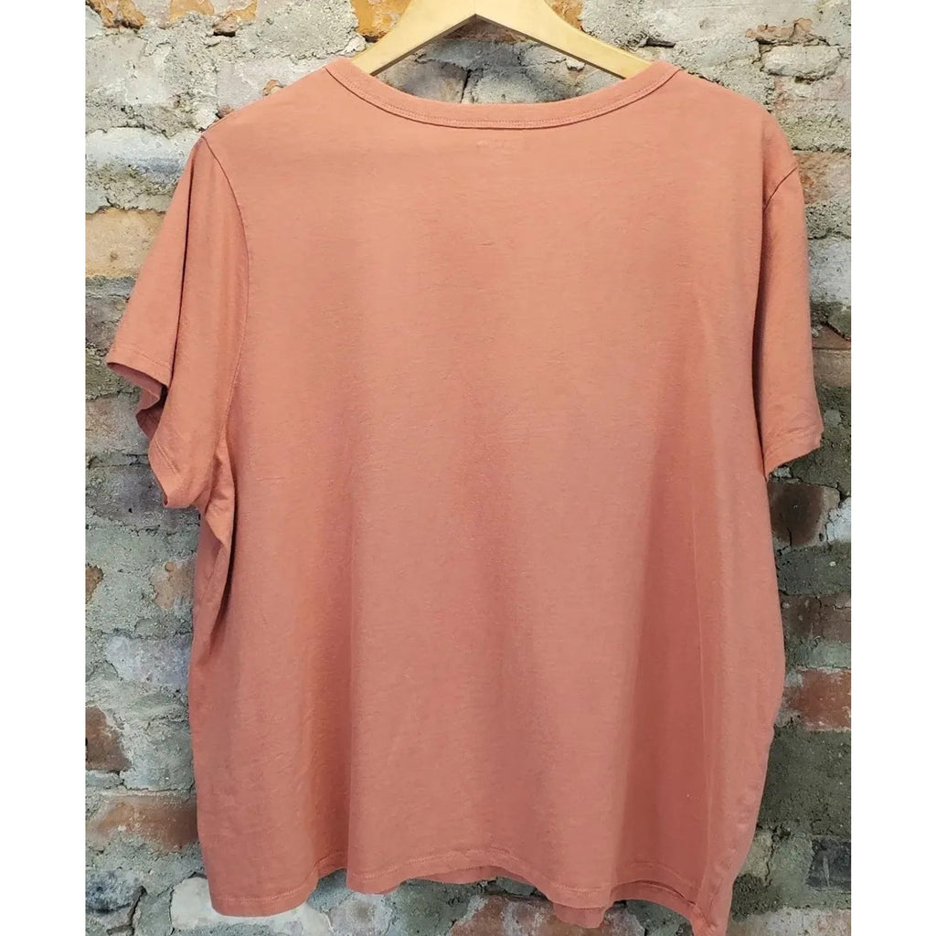 Old Navy Womens Everywear Cool Moms Club Graphic T-Shirt Size XXL Coral