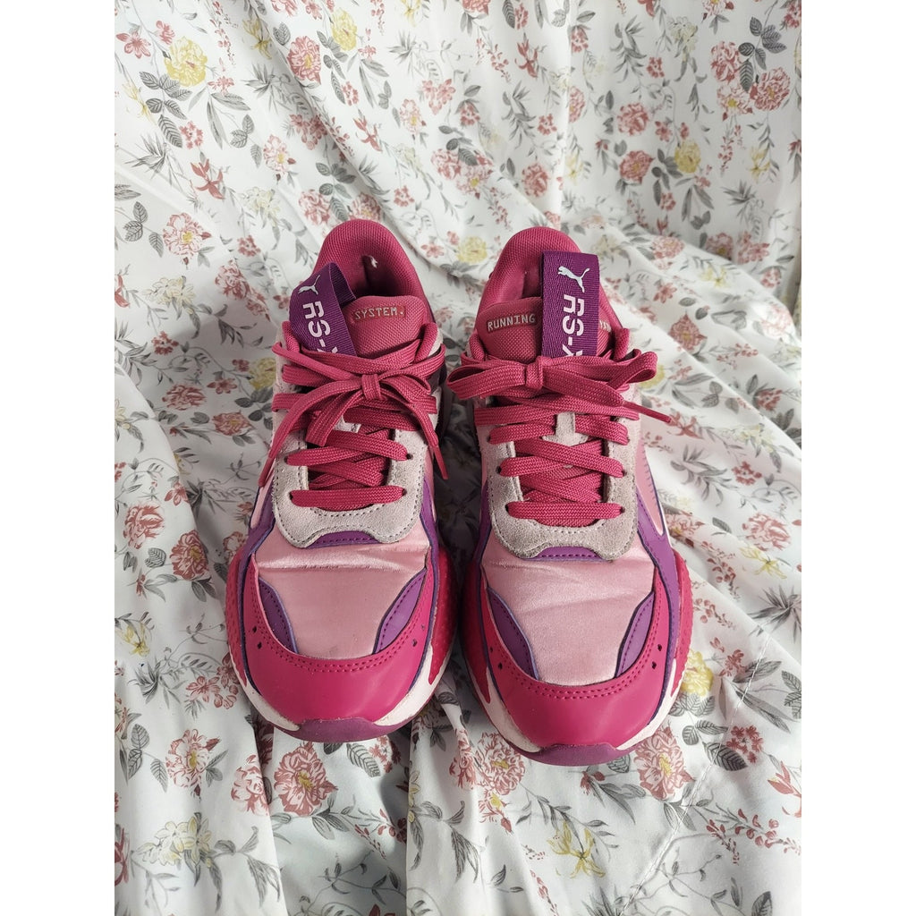 Puma RS-X Running System Sneakers Pink Purple Womens 6.5 Rose Detail